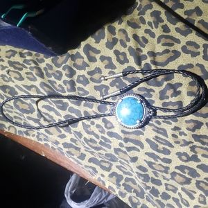 Vintage Mexican tie with Mexican Turquoise